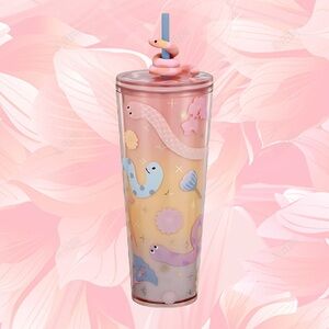 NEW! Starbucks 🐍✨ Chinese New Year of the Snake Cup Tumbler 24 oz Topper Pink